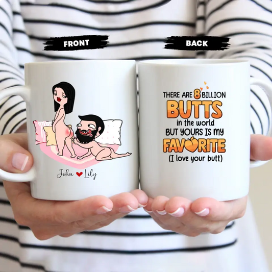 Favorite Butt Mug Charm - Personalized Couple Mug - Gift For Couple